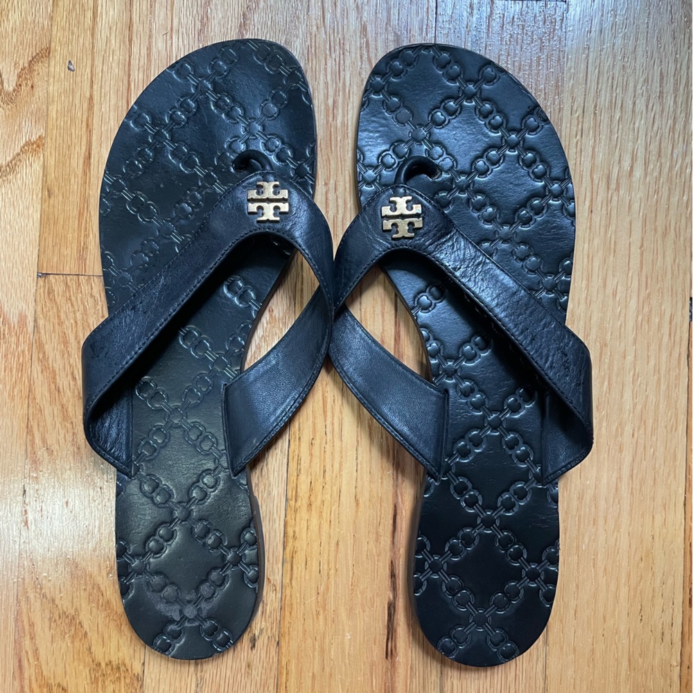 Tory Burch Thora Sandal - Black with gold